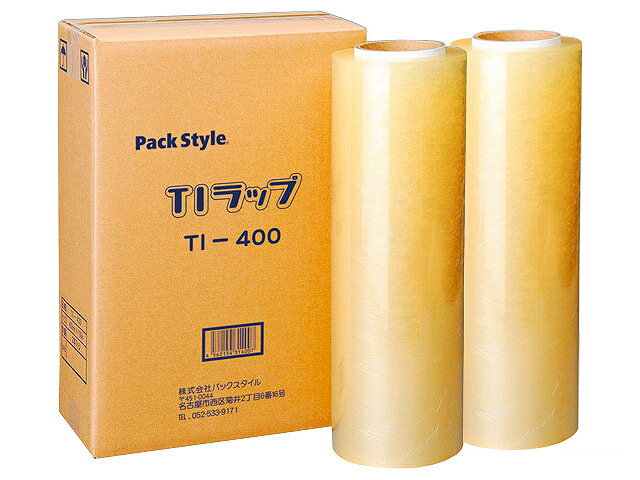 パックスタイル PSハンドラップTI-400×750m巻 1ケース4本(2本×2箱) 00447171 (4562154314007)