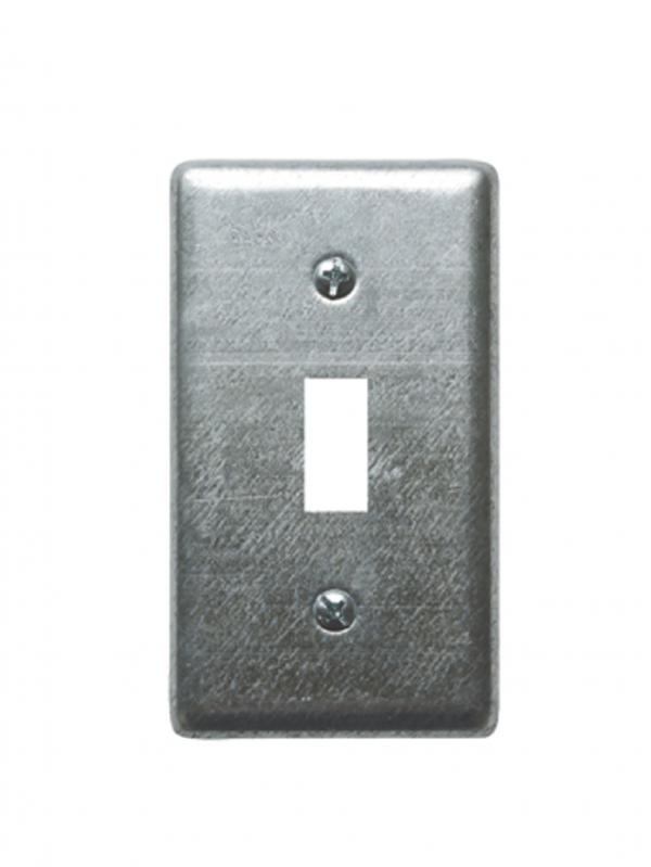 スチール1口スイッチプレート 亜鉛メッキ JO156 おしゃれ かわいい レトロ アンティーク