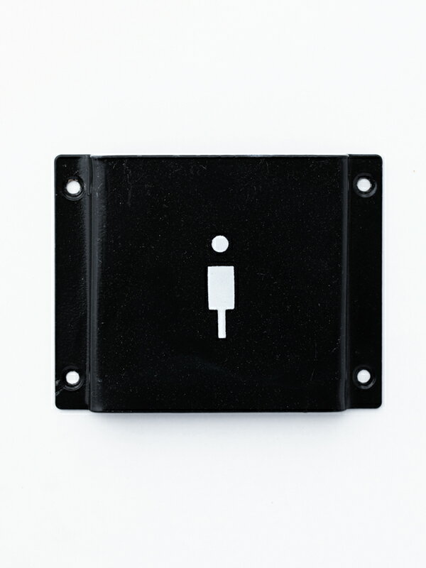 アイアンサイン Men 男 HS2584 おしゃれ かわいい レトロ アンティーク ブラック トイレサインプレート