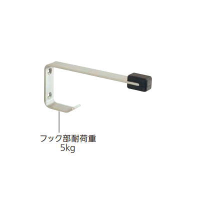 ベスト フック付戸当り 黒ゴム No.1607-S 100mm その1