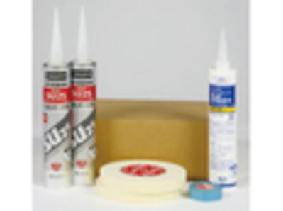 日本デコラックス パニート接着剤セット(キッチン・サニタリー・トイレ) TMD-W ホワイト パネル2枚+コ..