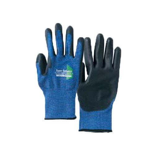 おたふく手袋 ソフキャッチEX-FITセーフティ ブルー A-350 L(4)