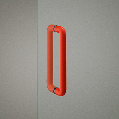 ユニオン ドアハンドル G500-53-086-L300 アクリル レッド L300 1セット（内外)