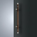 ユニオン ドアハンドル T2412-36-187-L800 ユニウッド スコッチ+ステンレス ヘアライン 63.5×800×65 1セット(内外)