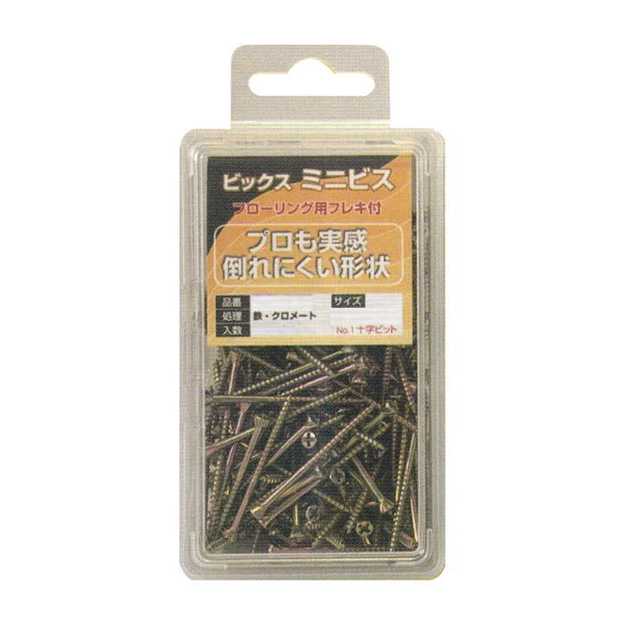ビックス MNFP-38F 250本入 ミニビスパック フレキ付 フローリング用