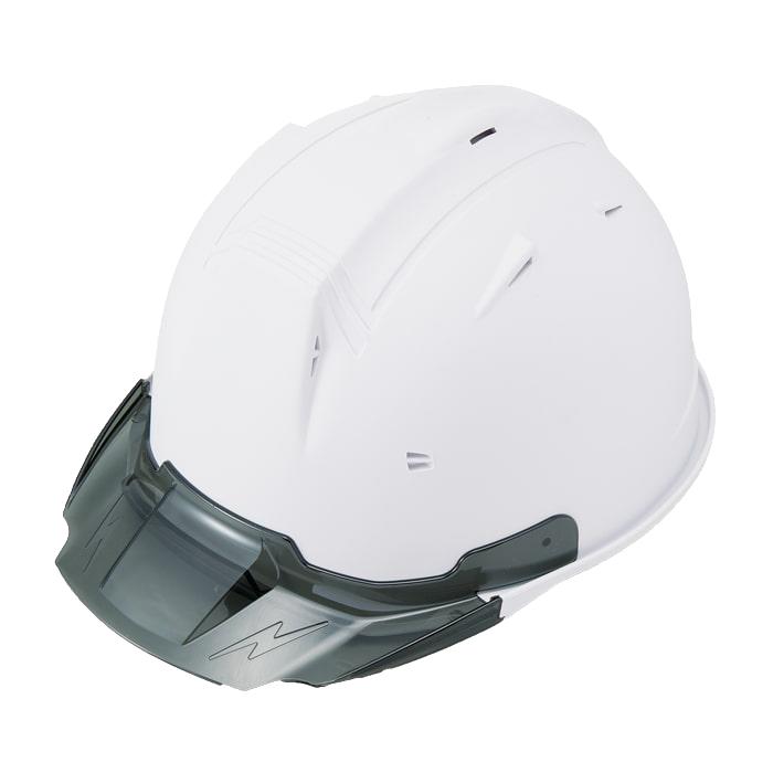 進和化学工業 ヘルメット SS-19Vプロ 白マット/スモークバイザー 4582682020188