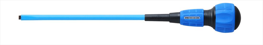 电工用螺丝刀 - 兼子製作所 ANEX No.7800 短絡防止絶縁ドライバー電工タイプ-6×200 1000V対応型