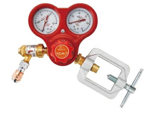 文化貿易工業 BBK B7D アセチレンレギュレーター(逆火防止器付ネジ式)