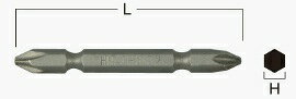 HIKOKI 両頭プラスビット 0031-3152 1袋10本入