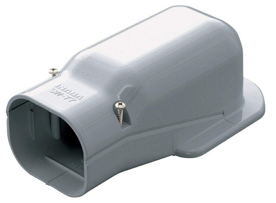 因幡電工 スリムダクトSD SW-66 No.0411 グレー ウォールコーナー 1個