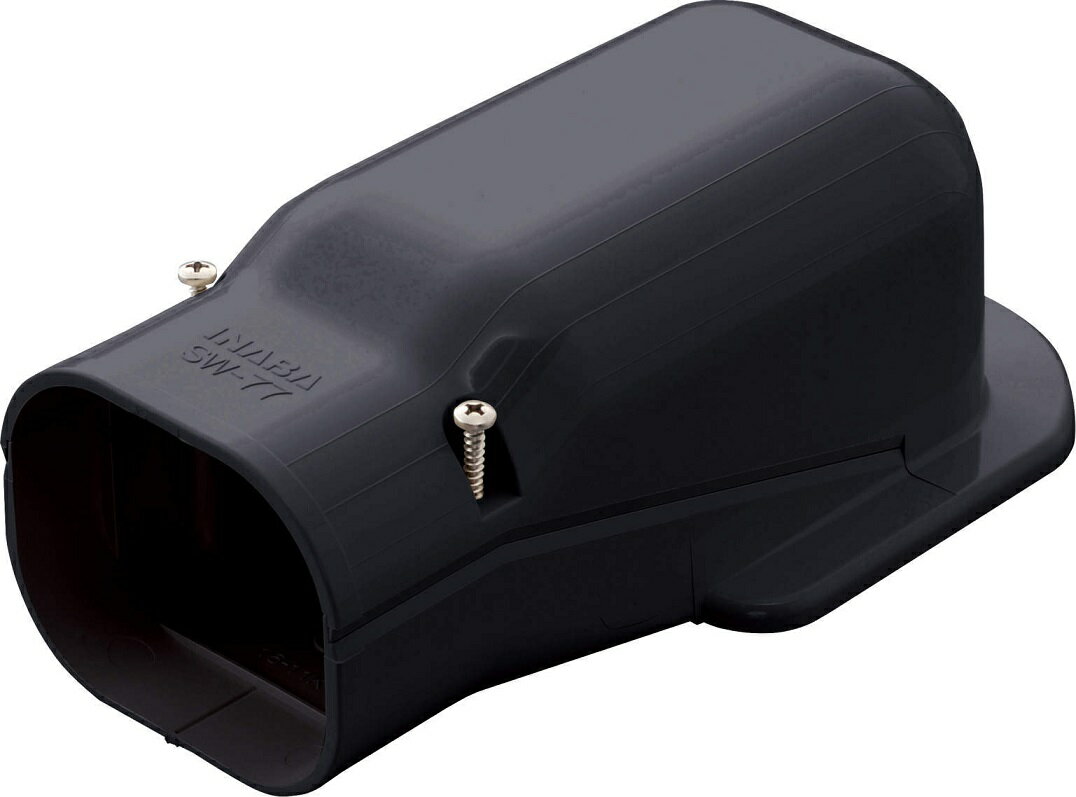 因幡電工 スリムダクトSD SW-77 No.0412 ブラック ウォールコーナー 1個