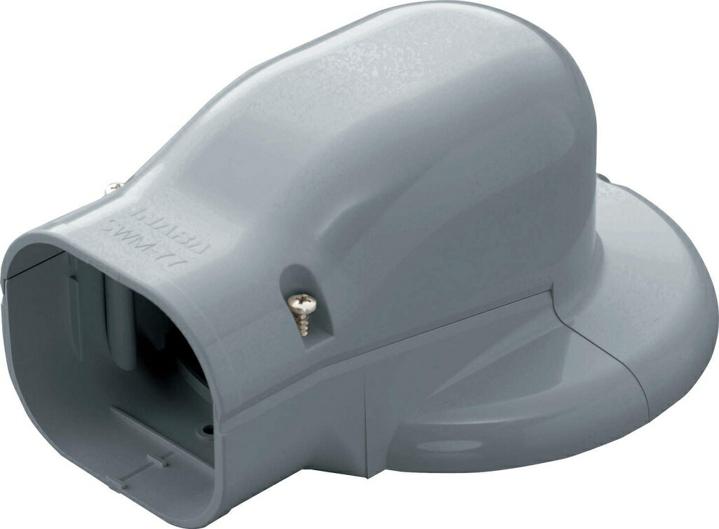 因幡電工 スリムダクトSD SWM-77L No.0407 グレー ウォールコーナー エアコンキャップ用 10個