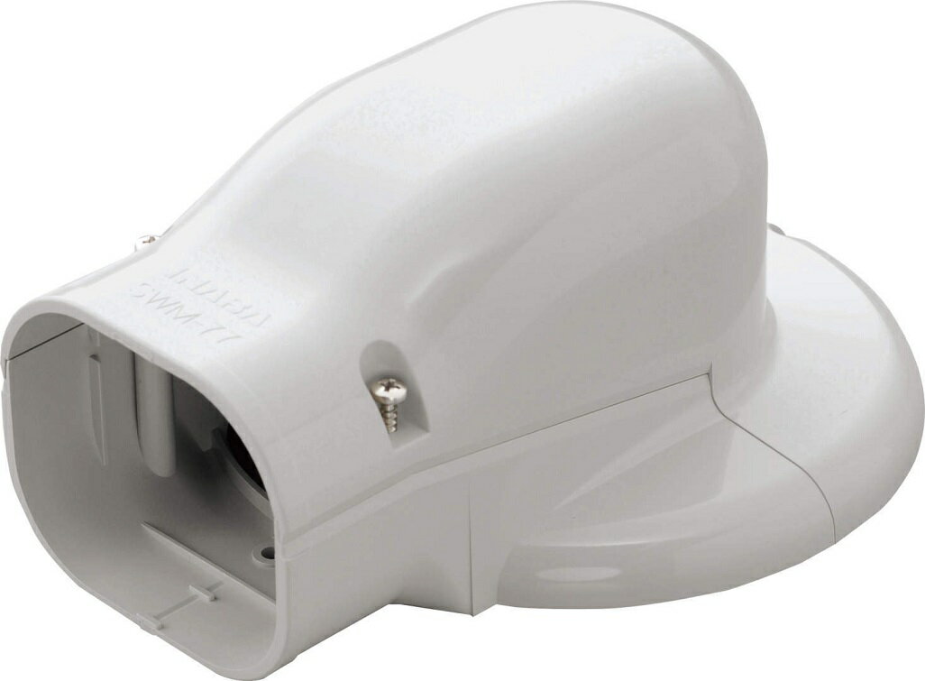 因幡電工 スリムダクトSD SWM-77L No.0407 ホワイト ウォールコーナー エアコンキャップ用 10個