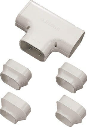 因幡電工 スリムダクトSD ST-100 No.0461 アイボリー 分岐用 T型ジョイント 1個