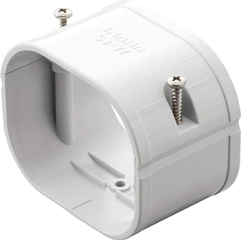 因幡電工 スリムダクトSD SJ-77 No.0442 ホワイト 直線継手 スリムジョイント 1個