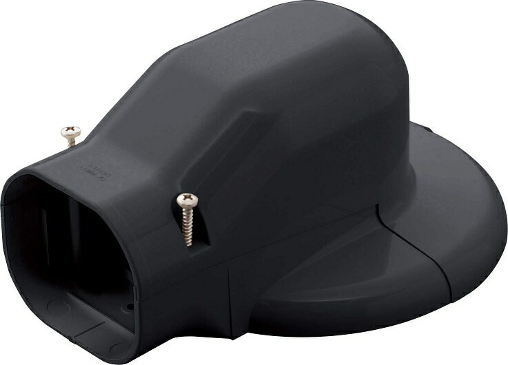 因幡電工 スリムダクトLD LDWM-70 No.2311 ブラック ウォールコーナーエアコンキャップ用 壁面取り出し..