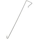 ニッサチェイン ドアフック 300mm 参考使用荷重1kg A-1004 茶 4968462260041 (768578)