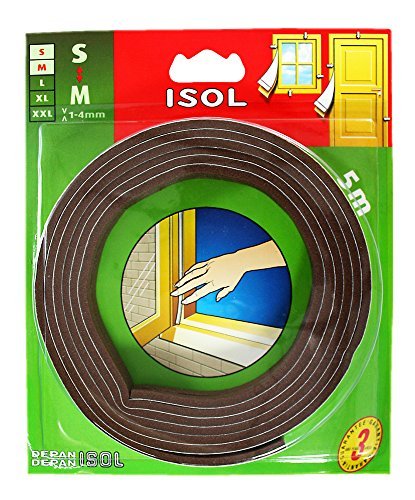 パネフリ工業 すきま風防止テープ S ブラウン 2.5mX2本 4571102562513 (804059)