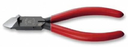 (送料無料)KEIBA ケイバ プラスチック用斜めニッパー PL-766 刃先形状：スタンダード 35度タイプ スプリング付