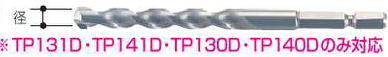 【マキタ MAKITA アクセサリー】 A-47151 超硬ドリル（6.35mm用） 6.4mm