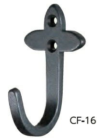 シロクマ CF-16 アンティークフック クローバー 大 Nブラック