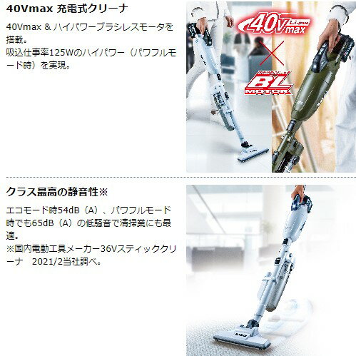 マキタ CL001GRDW 充電式クリーナ バッテリBL4025・充電器DC40RA付