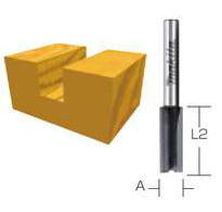 【マキタ MAKITA アクセサリー】 D-08187 トリマ・ルータ用 ストレートビット 2枚刃 15mm