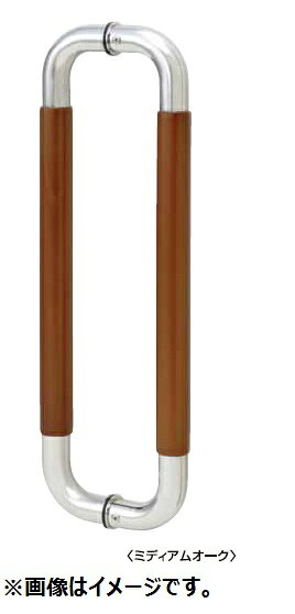 乐天商城 - 丸喜金属 W-5000 30X ダークオーク ナチュラルO型ハンドル 両面用 30Φ サイズ：300 1組 マルキハードウェア