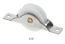 丸喜金属 P-125 デルベア戸車(BR入) 丸型 30φ マルキハードウェア