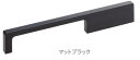 丸喜金属 MHA-130 ピアザハンドル2、取手 マットブラック 60 建具/家具用取っ手 マルキハードウェア