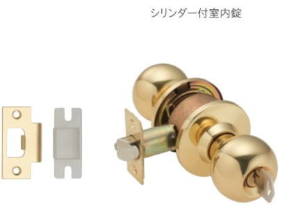 材質：真鍮バックセット：60mm適応扉厚：32〜45mm