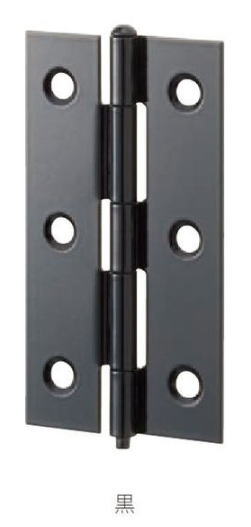 マルキハードウェア N-32 黒 プッシュ丁番（ルーズピン） 64 50枚入