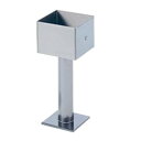 水上 ステンレス柱受 角型 90角 ヘアーライン