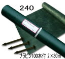 デュポン グリーンビスタプロ GV-240J2.0P 防草シート/砂利下シート 2m×30m(プラピン100本付)