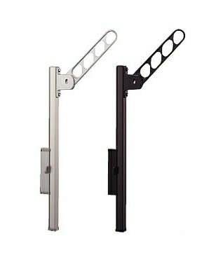 キョーワナスタ 屋外用壁付け物干し アーム付上下移動式ポール 1セット2本入 KS-DA403AB+KS-DA-APN ス..