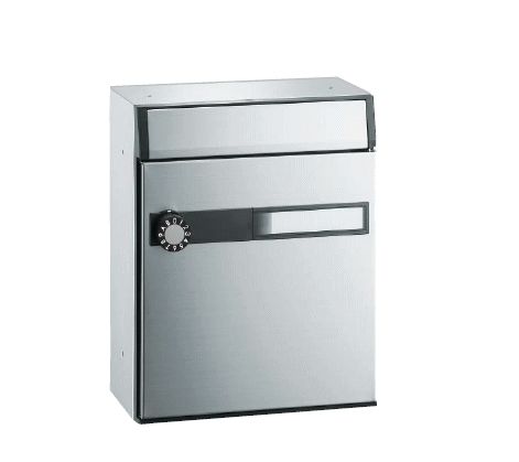 キョーワナスタ KS-MB805SS-L ポスト 前入前出／屋内タイプ 静音大型ダイヤル錠