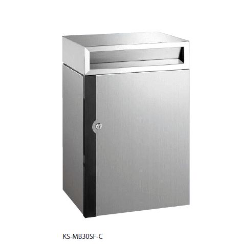 キョーワナスタ KS-MB30SF-C ポスト 前入前出／大容量タイプ／防滴タイプ ディンプル錠 投入口：ヘアーライン