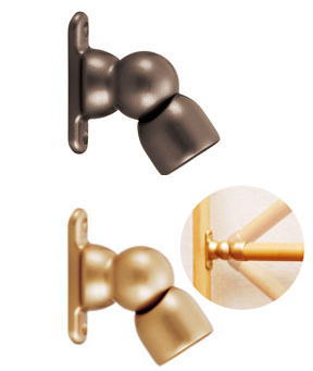 BAUHAUSカラー 35セレクトシリーズ 35mm手すり用 丸棒用自在ソケット