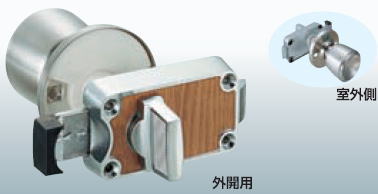 川口技研 トイレ錠 ハイスWC錠(内開きドア用) バックセット53mm