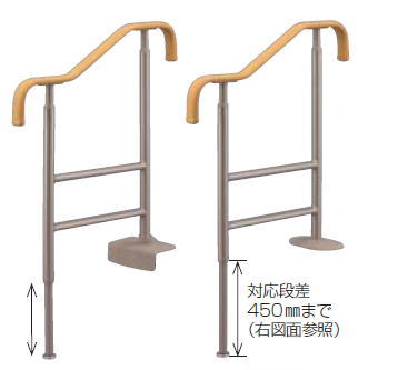 アロン化成 上がりかまち用手すり S-650F S-650Lアロン化成 上がりかまち用手すり S-650F S-650L
