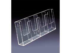 カタログスタンド　A4　三つ折り　縦置き×4列　壁掛け型　4W104