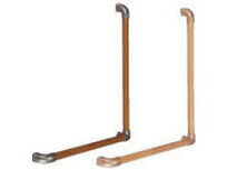BAUHAUS 32セレクトL型ハンド L型手すり φ32mm×700mm×600mm マツ六 BG-401MB/BG-401CG【沖縄・離島は配送不可】