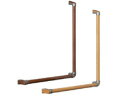 BAUHAUS 32ハイブリッド L型ハンド φ32mm×700mm×600mm BGH-401 マツ六 L型手すり ディンプル付き