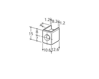 ロイヤル　チャンネルサポート　シングル用　断面保護キャップ　CAS-1