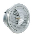 西邦工業 SEIHO SPD300C 外壁用アルミ製換気口 (フラットグリル) 丸パンチング型 8Φ×PITCH10 防火ダンパー付