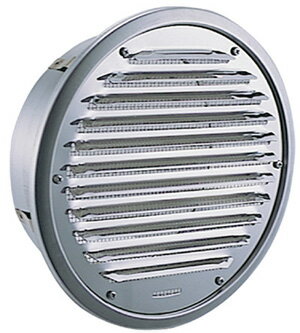 西邦工業 SEIHO CKX75SN 関連製品(クーラーキャップ兼用ガラリ) ステンレス製ガラリ 防虫網付 クーラーキャップ兼用