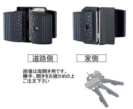 四国化成 62LSR-BK HGプッシュプル錠 右開き用 片開き用