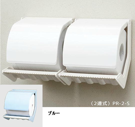 シマブン PR-2-A ペーパーホルダーおくだけ 通常タイプ(二連式)