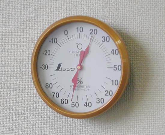 シンワ測定 72691 温湿度計 丸型 U-1 丸型10cm