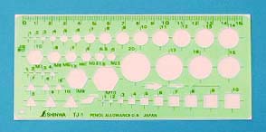 シンワ測定 66026 テンプレート TJ-1 ボルトナット定規